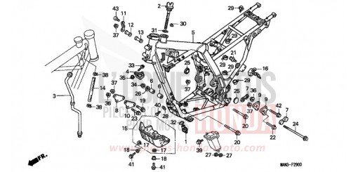 CARROSSERIE DE CHASSIS NX650W de 1998